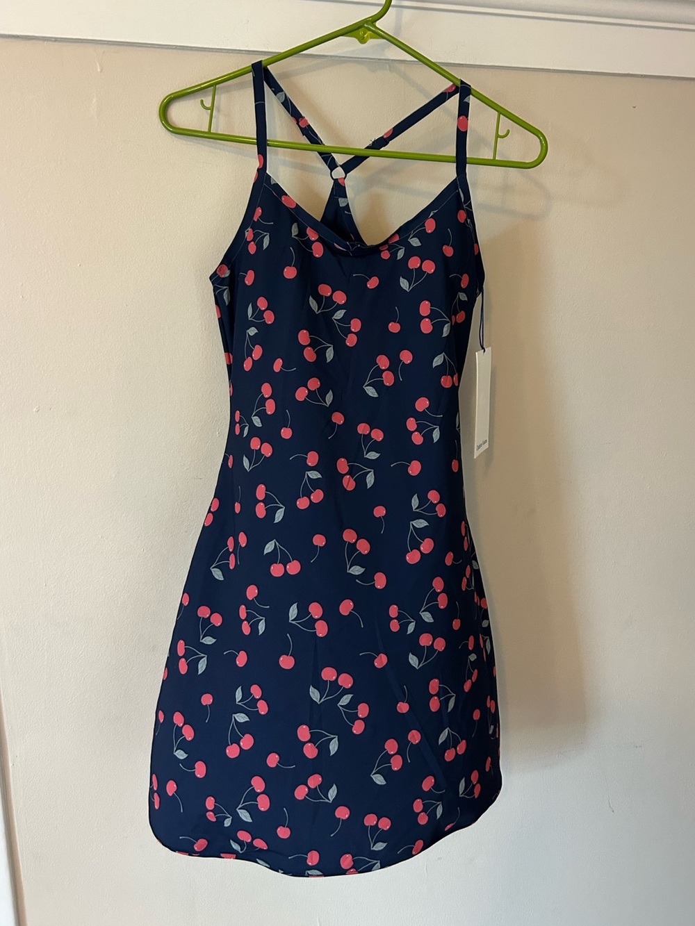 Brand New Outdoor Voices Very Cherry Print Exercise Dress